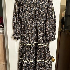 Navy Floral Women's Dress Clara the Label